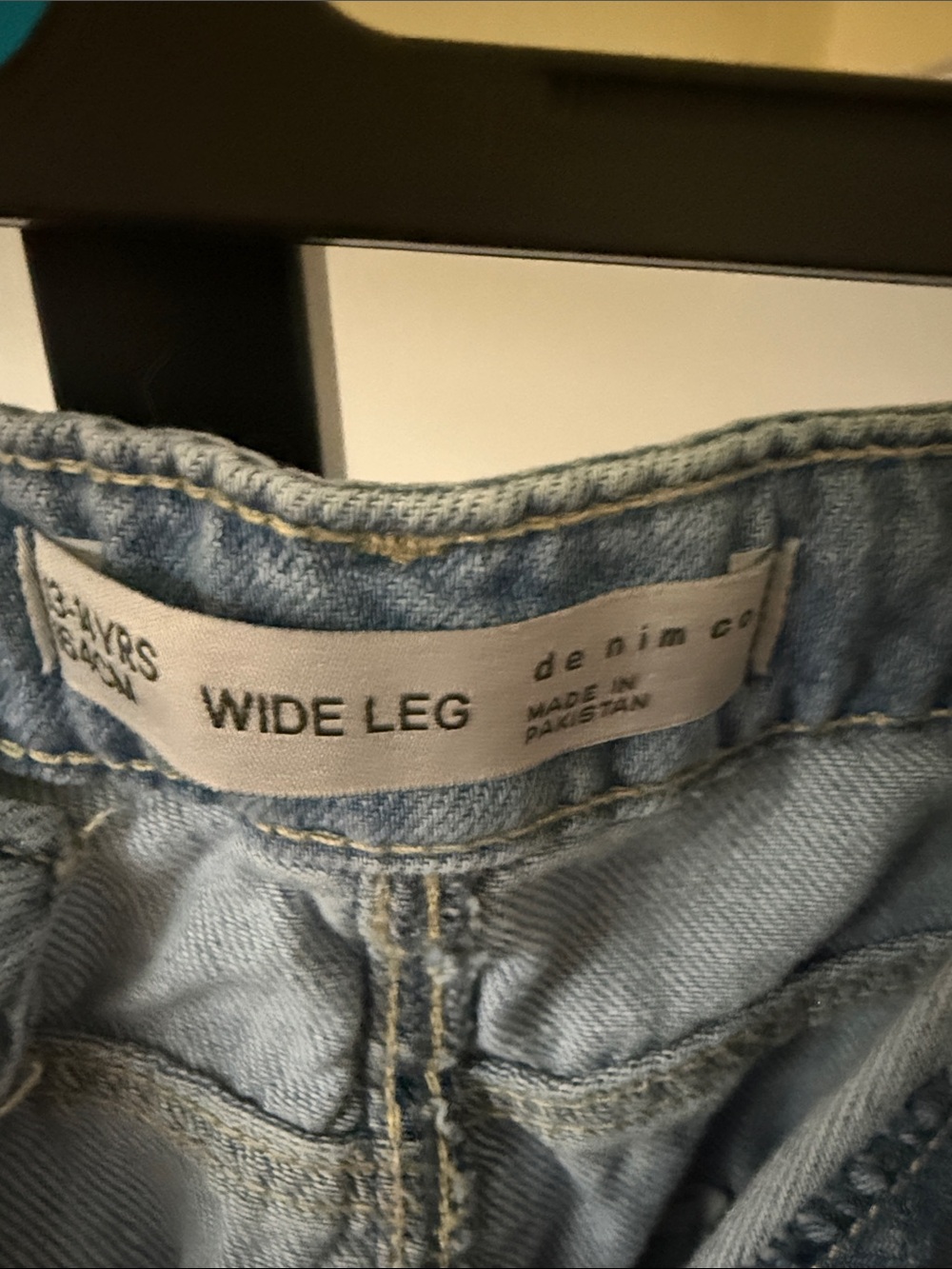 Primark Light Blue Kids Denim Jeans with Drawstring Waist - Picture 2 of 3